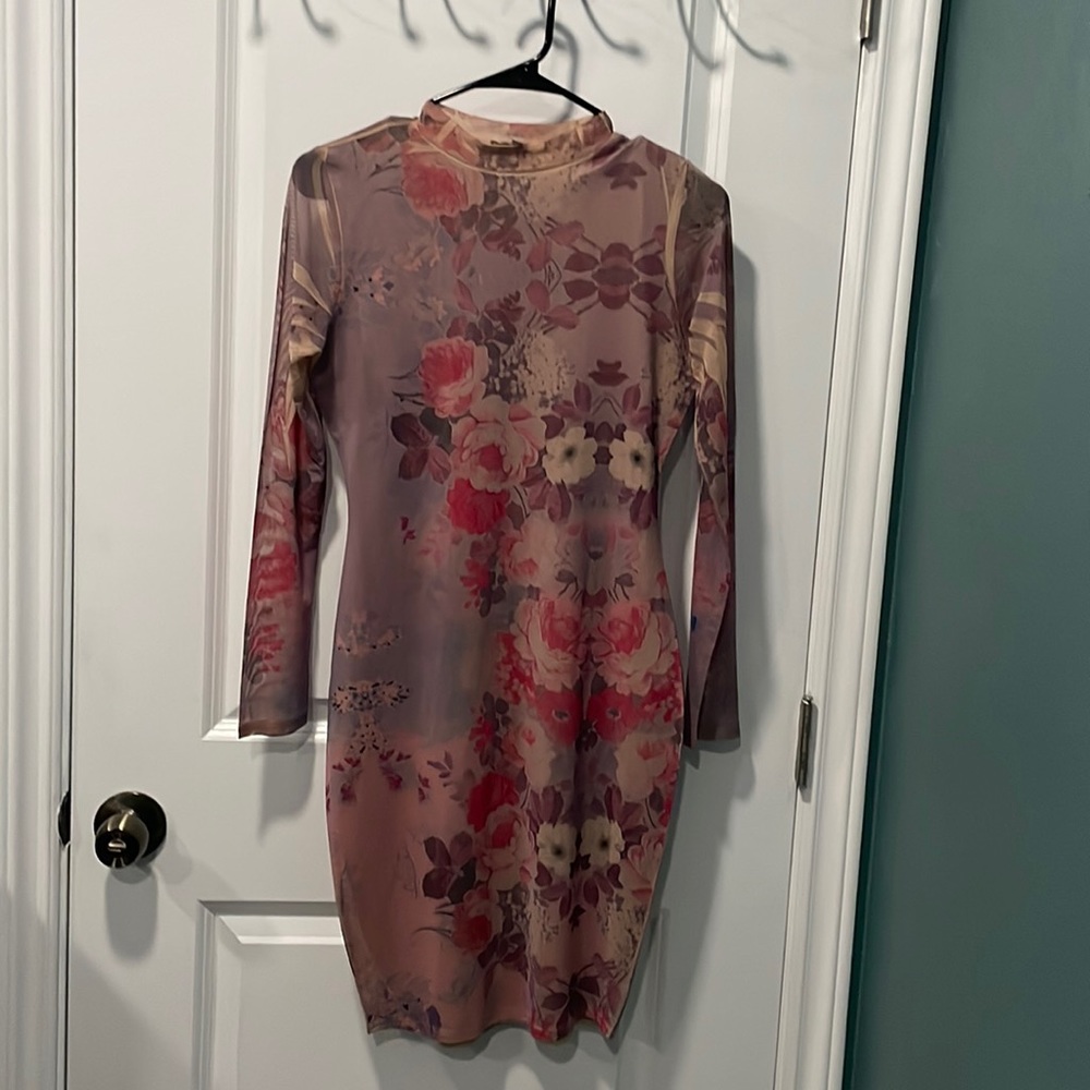 Long sleeve floral dress